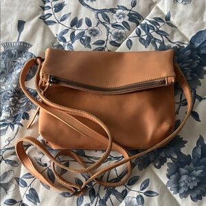 Able brand leather crossbody purse